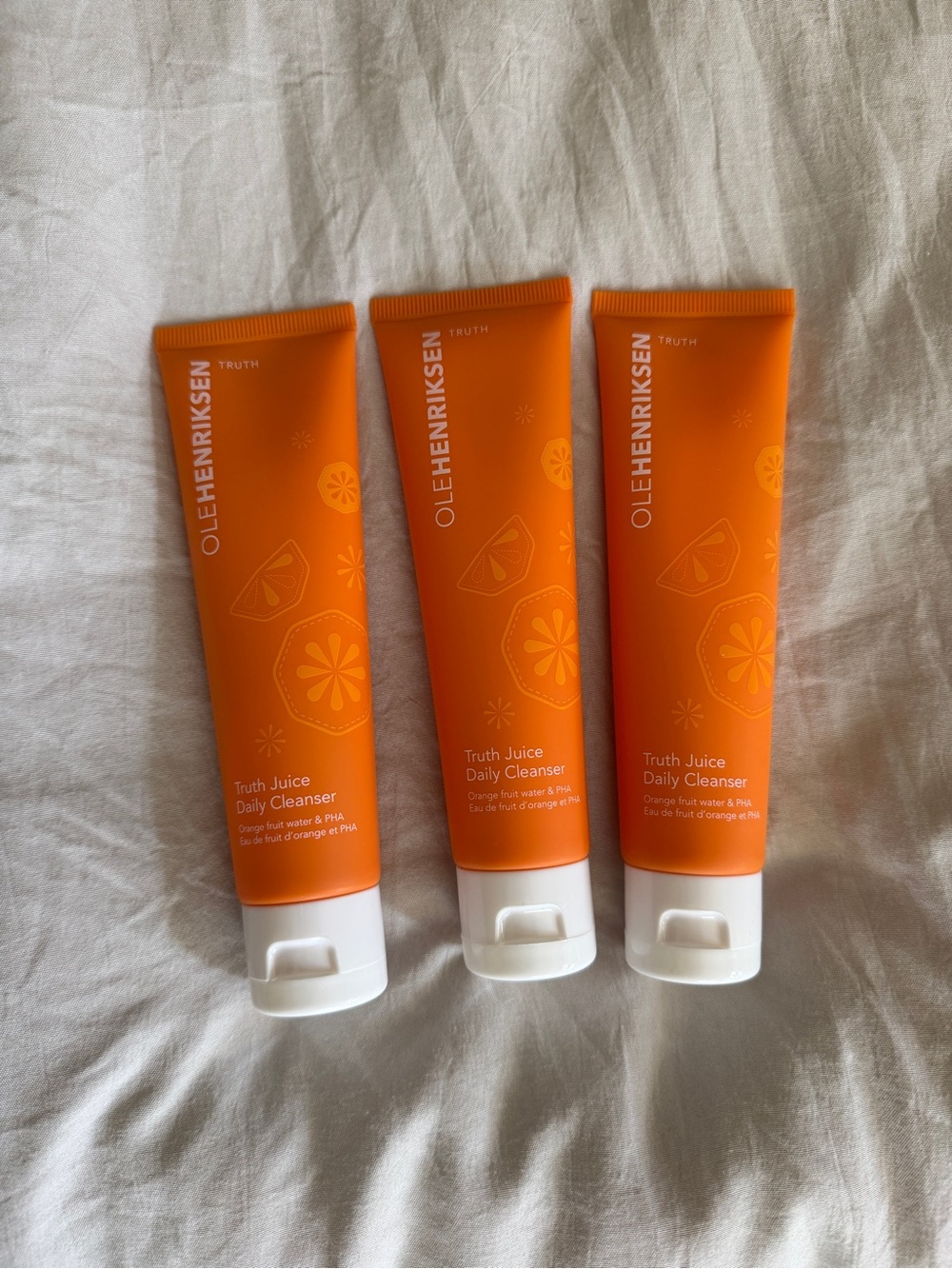 Ole Henriksen Truth Juice Daily Cleanser - Bright Orange Tubes